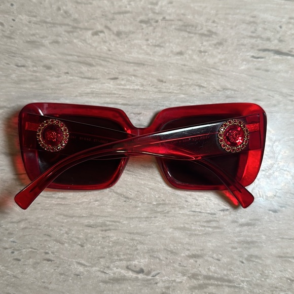 Versace VOD 4384-B Sunglasses TRANSPARENT RED/BROWN - Picture 12 of 15
